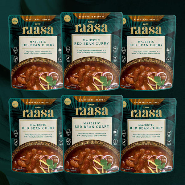 Tata Raasa Majestic Red Bean Curry, Vegan Friendly, Non-GMO, 10 Ounce (Pack of 6)