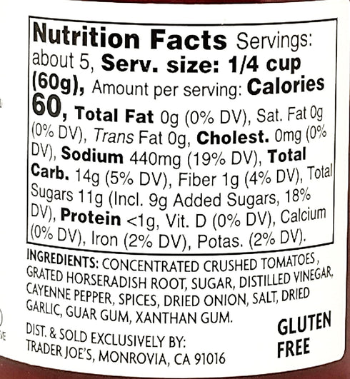 11 Oz (Pack 2) Trader Joe's Seafood Cocktail Sauce, Premium With Fresh Horseradish