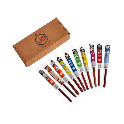 Jerky Dynasty Buffalo Bob's Mixed Exotic Variety Set - 10-Piece Assortment of