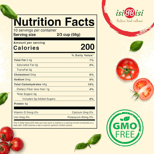 (8 oz.) isiBisi Gluten-Free Baby Mafalda Pasta - Mini Lasagna Noodles Made With Corn and Rice Flour - Vegan, Non-GMO