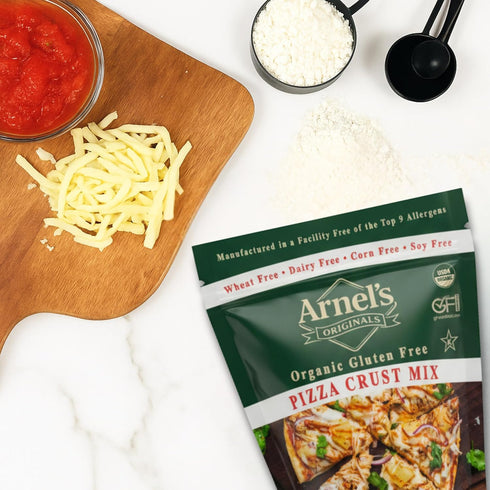 ARNEL'S ORIGINALS GOOD & GLUTEN FREE 2-pounds Pizza Crust Mix, Certified Gluten free, Organic, non-GMO Verified