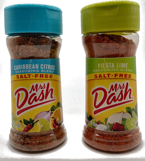 Mrs. Dash Caribbean Citrus and Fiesta Lime Bundle, 2.4 oz, 1 of Each Flavor