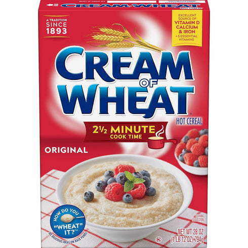 Cream of Wheat Stove Top Hot Cereal, Original, 2 1/2 Minute Cook Time, 28 Ounce