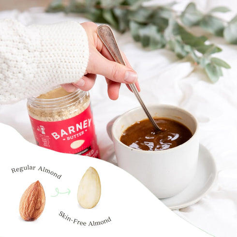 8 Barney Butter Powdered Almond Butter, Unsweetened, Ounce Jar, No Added Sugar or Salt, Non-GMO, Gluten Free, Keto