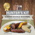 Summer 23.04). 1.38 lb. 1 oz. Hunter's Kit (Deluxe Sausage, Kit includes Seasoning, Quick Cure. Gluten free. Excellent