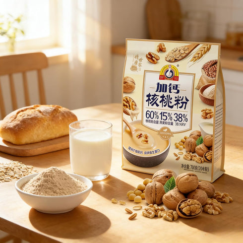700g Oatmeal Walnut Powder | Instant Blended Cereal with Roasted Nuts & Grains - Rich & Nutty Breakfast Mix | Smooth