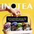 16.6 oz 12 pack Inotea Bubble Tea with Tapioca Pearls - Delicious, Instant Boba Tea - Ready-to-Drink Black Milk Tea