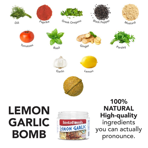 3 Pack InstaBomb | Jar Variety - Barbacoa, Lemon Garlic and Pot Roast | Premium Spice Bombs with All Clean Ingredients.