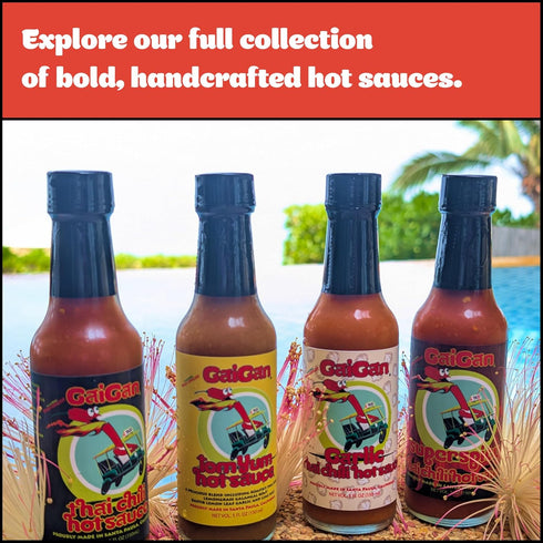150 mL GaiGan - Tom Yum Hot Sauce/Soup Mix, Low-Calorie Thai Chili Hot Sauce Dip & Glaze, All Natural Gluten Free Vegan