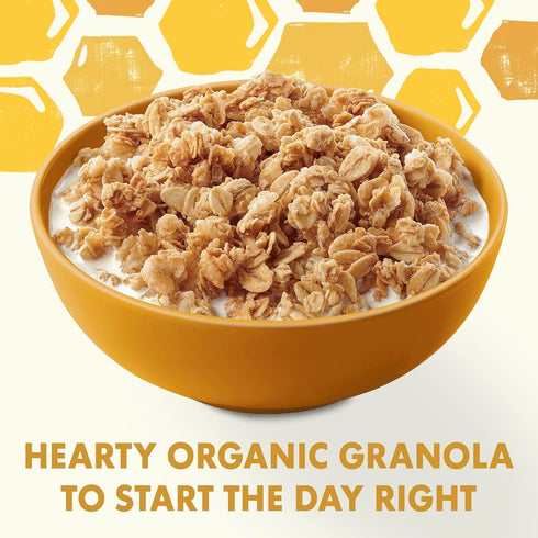 11 oz Cascadian Farm Organic Granola, Oats and Honey Cereal, Resealable Pouch