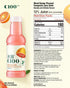 C100 Drink100mg 12% -15 oz, 445mL, 15 Pack Blood Orange Flavored Composite Juice Vitamin C Per Bottle, Real Fruit