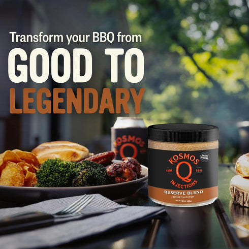 16 Oz Kosmos Q Reserve Blend Brisket Injection, Premium Beef BBQ Marinade for Tender & Juicy Brisket