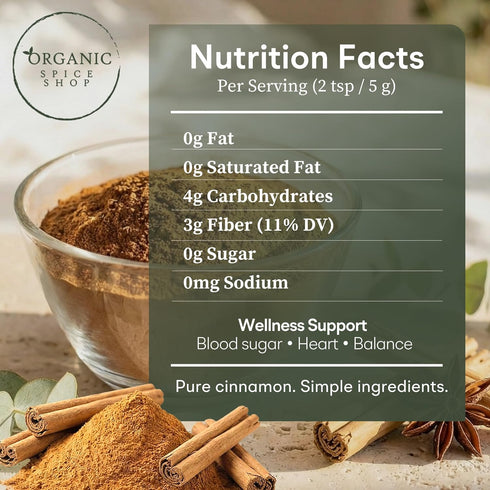 7 oz (200g) Organic Ceylon Cinnamon Powder | Certified USDA Organic and Kosher| Ceylon Cinnamon Powder Organic from Sri
