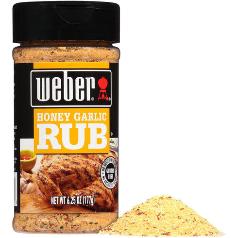 Weber Honey Garlic Rub, 6.25 Ounce Shaker