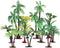 10Pcs Miniature Coconut Palm Tree Model Artificial Greenery Plant Decoration DIY Train
