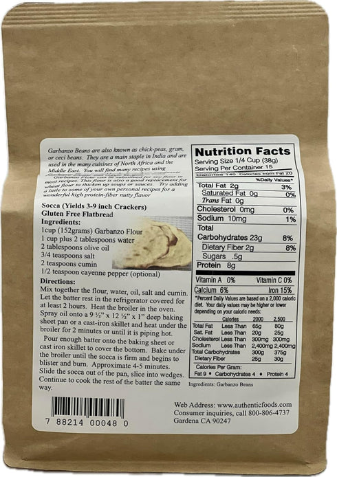 Authentic Foods Garbanzo Bean Flour
