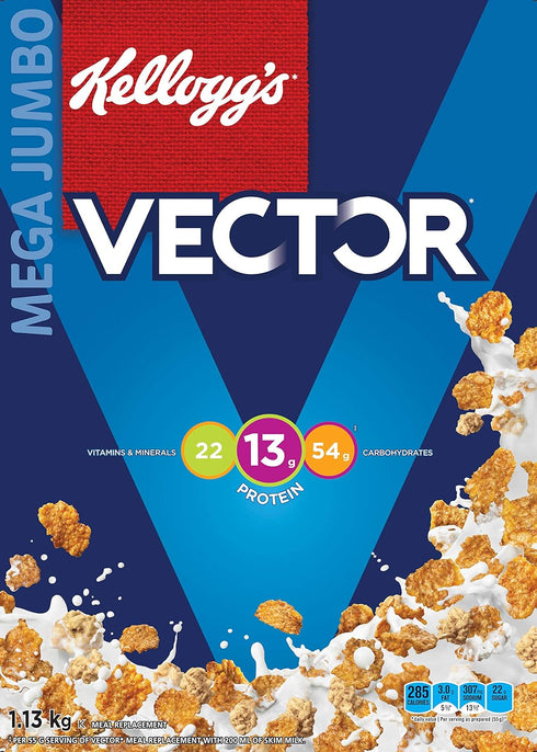 1.13 Kg/2.5lbs Kellogg's Vector Meal Replacement Cereal