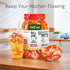 TEA TEK 8.48 1 Count Pound Jelly Jar Assorted Rainbow Edible Topping Jelly Jars - No Cooking Required, For Various