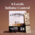 Packets 0% Packets 24 Count COFFREE Organic Instant Coffee - Decaf Convenient Coffee Sticks, Mold Free, Low Acid