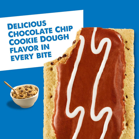 (96 Pop-Tarts Toaster Pastries, Lunch Snacks, Frosted Chocolate Chip Cookie Dough Pop-Tarts)