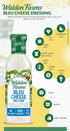 1 Pack 12 oz Walden Farms Bleu Cheese Dressing - Calorie-Free, Gluten-Free, Low Carb, Keto-Friendly, Sugar-Free, Rich