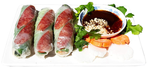 Mai Quoi 3 Packs of Premium Cured Pork and Chicken Chinese Style Sausage (Lap Xuong Pork and Chicken) (No MSG) - Made