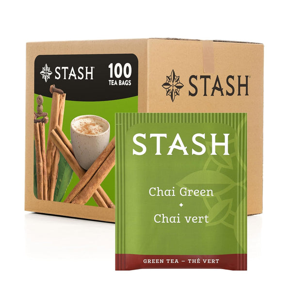 Stash Tea Chai Green Tea - Caffeinated, Non-GMO Project Verified Premium Tea