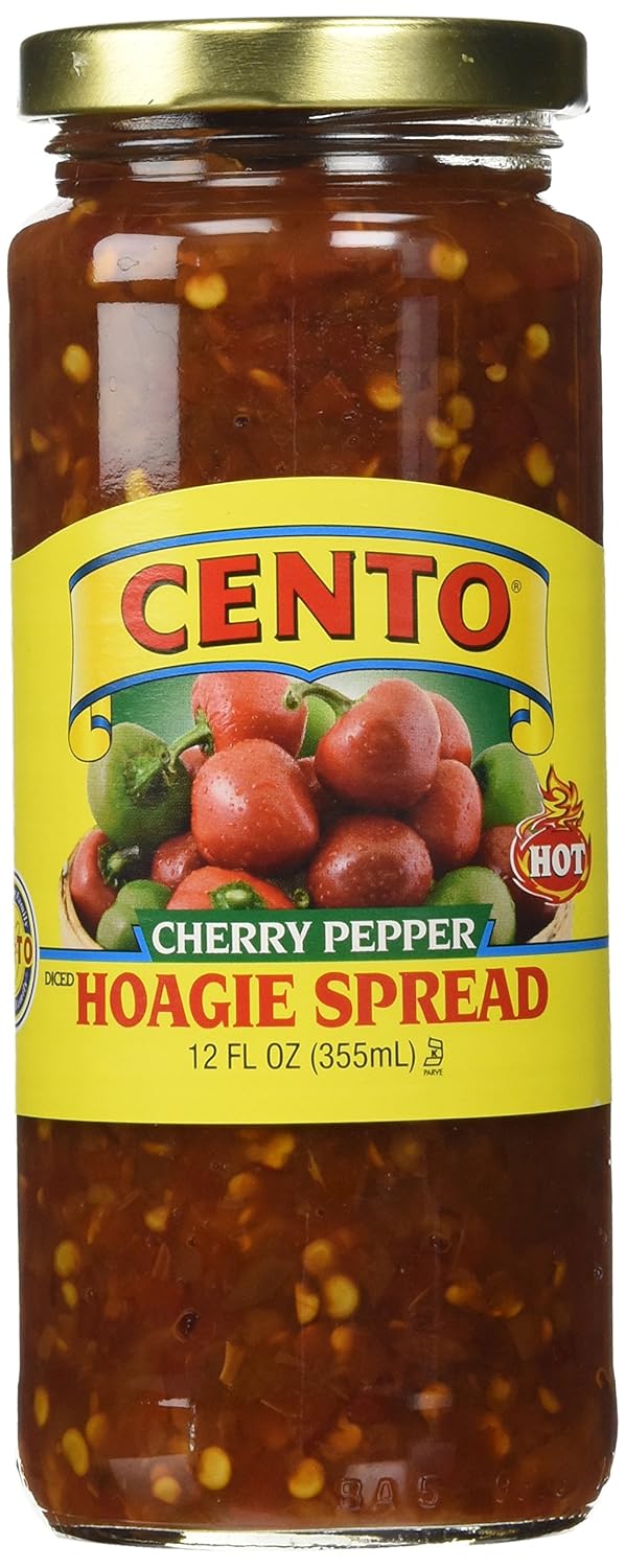 Cento Diced Hot Cherry Pepper (Hot) Hoagie Spread - 12 Fl Oz