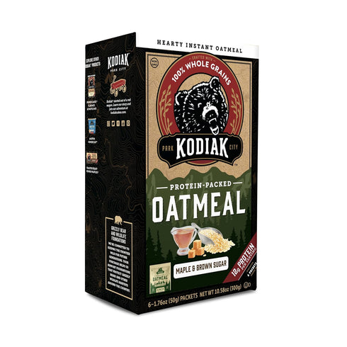 Packets, 6 Packets 1.76 (Pack 6) Kodiak Cakes Instant Protein Oatmeal Maple & Brown Sugar, - Ounce