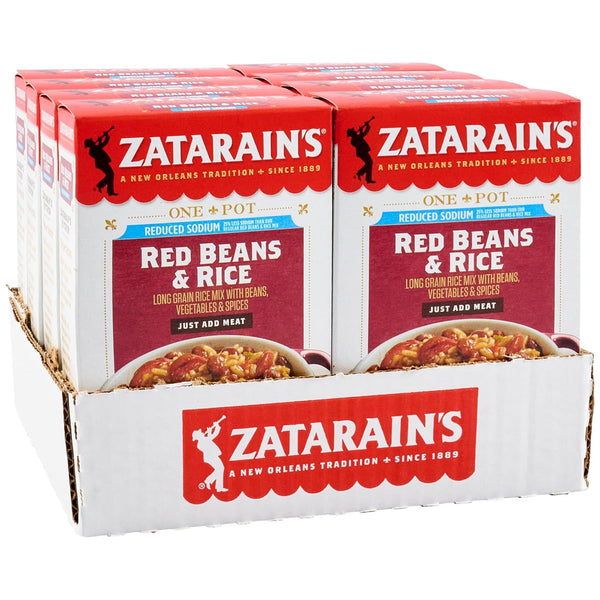 Zatarain's Reduced Sodium Red Beans & Rice, 8 oz (Pack of 8)