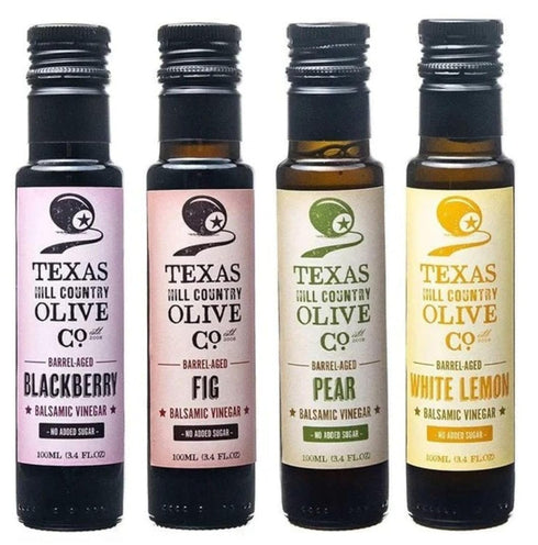 Balsamic Vinegar Combo Gift Set 4 Pack (100ml Each): Blackberry, Fig, Pear,