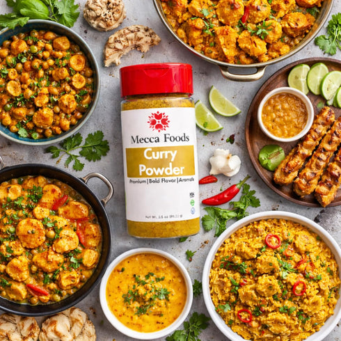 3.5 oz Curry Powder, Authentic Blend of Spices, Warm & Aromatic Flavor, All-Purpose Seasoning for Indian & Caribbean