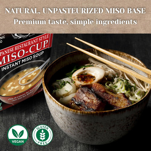Packets, Packets 2.9 (Pack 6) Edward & Sons Japanese Restaurant Style Miso-Cup - Instant Miso Soup Golden Vegetable