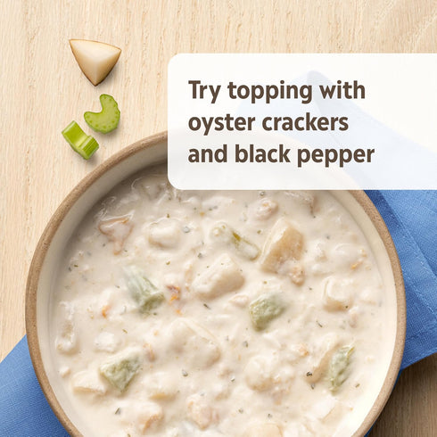 Campbell's Homestyle 16.3 oz (Pack 12) New England Clam Chowder Soup, Can