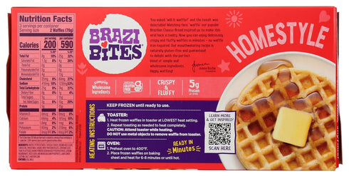 7.4 Oz Brazi Bites Homestyle Waffles
