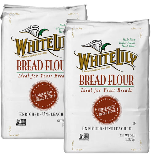 White Lily Bread Flour, 5 lb Bag (Pack of 2)