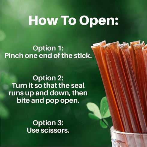 100% 25 HoneyPlusCo | Natural Honey Sticks - Wildflower (Unflavored) - Pcs