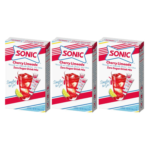 "Sonic Cherry Limeade Singles to Go Powdered Drink Mix - 18 Sticks