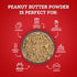 2LB (Pack 1) 100% 8g Hoosier Hill Farm Peanut Butter Powder, of No Additives, Peanut Powder, of Protein per serving