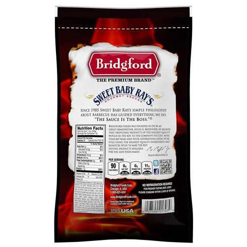 10 oz Pack 2 Bridgford Sweet Baby Ray's Beef Jerky Sweet N Spicy of - High Protein Sweetened Spicy Beef Jerky for Your