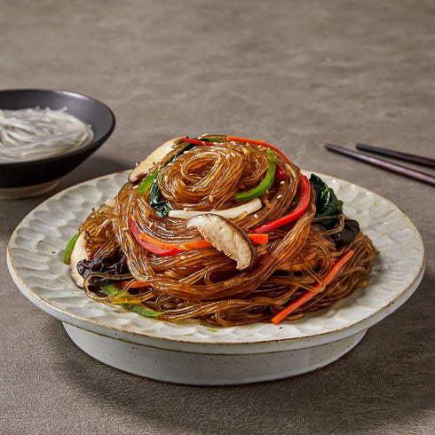 LENITH 17.63 oz (500g)_1 Pack Sweet Potato Glass Noodles, Dangmyun, Korean Vermicelli Pasta For K-Food Japchae