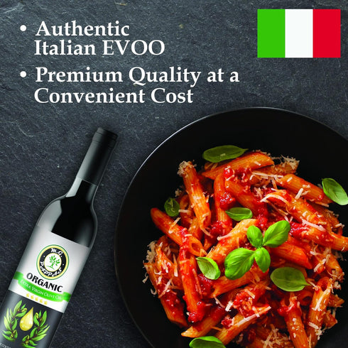 16.9 Oz (500ml) M.G. PAPPAS Italian Organic Olive Oil Extra Virgin Cold Pressed Award Winning, Unfiltered EVOO