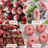 Egcina 8.82oz 100% Frozen Premium Freeze Dried Strawberries Pieces - Natural Sweet Strawberrys, No Gluten & No
