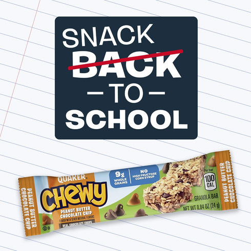 15.2 OZ Quaker Chewy Peanut Butter Chocolate Chip Granola Bars