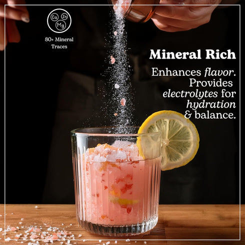 2.2 LBS 100% 84+ Mobass Himalayan Pink Salt - Coarse Grain in Resealable Pouch, Natural & Unrefined with Trace Minerals