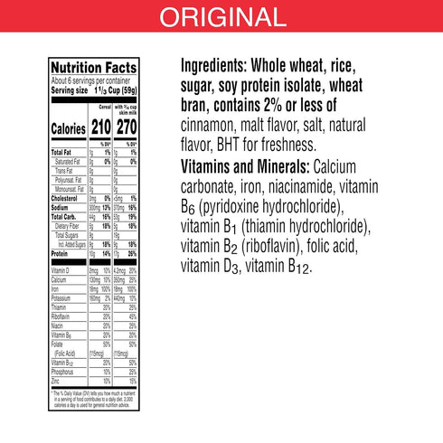 Kellogg's 15g 11 13.3oz (1 Special K Protein Cold Breakfast Cereal, Protein, Vitamins and Minerals, Original