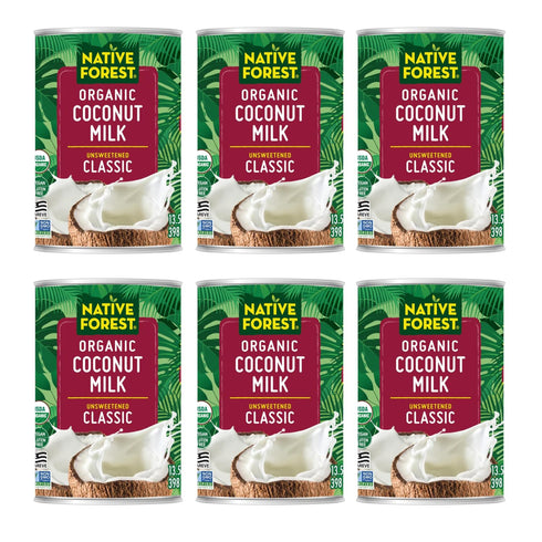 Native Forest Organic Coconut Milk Unsweetened - Canned Coconut Milk, No Guar