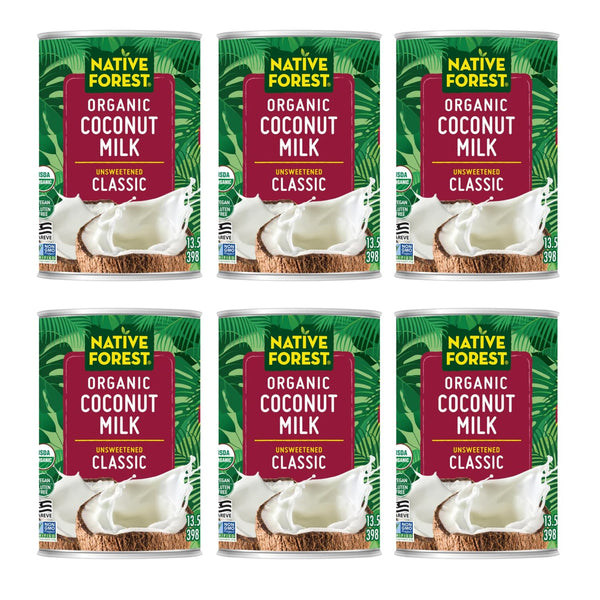 Native Forest Organic Coconut Milk Unsweetened - Canned Coconut Milk, No Guar
