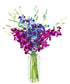 KaBloom - Midnight in the Tropics Bouquet of Blue and Purple Orchids