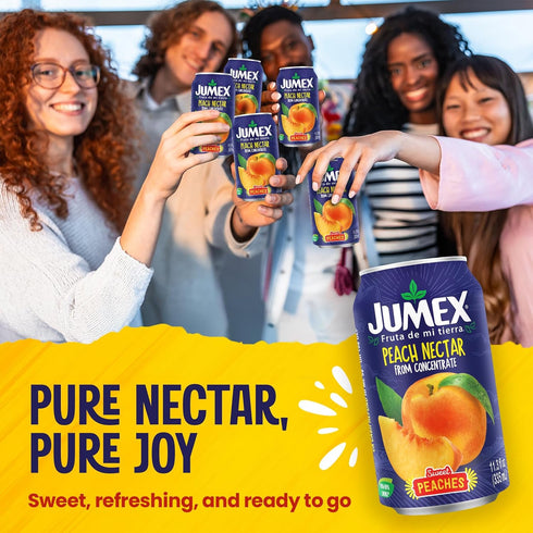 11.3oz, 2 Pack Jumex Peach Juice Nectar - Peach Nectar Made with Fresh Fruit Puree - Fruit Juice Concentrate